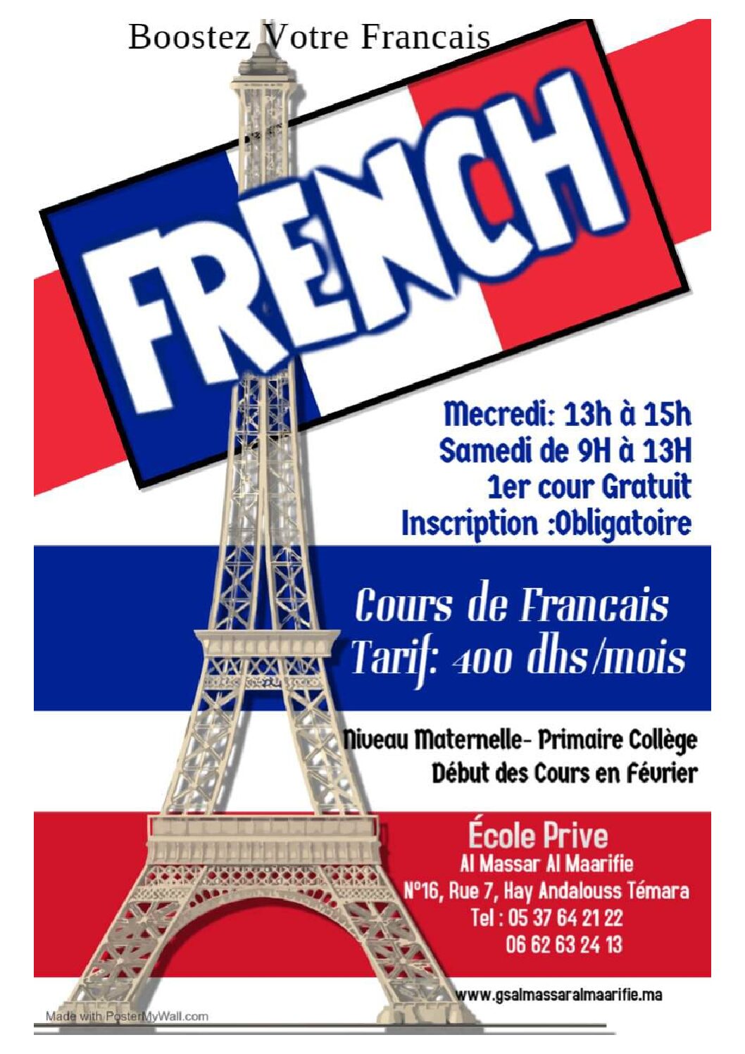 Cours de soutien en Francais